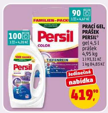 PERSIL PRACÍ GEL, 4,5 l