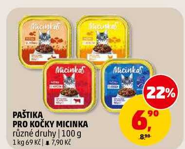 PAŠTIKA PRO KOČKY MICINKA, 100 g