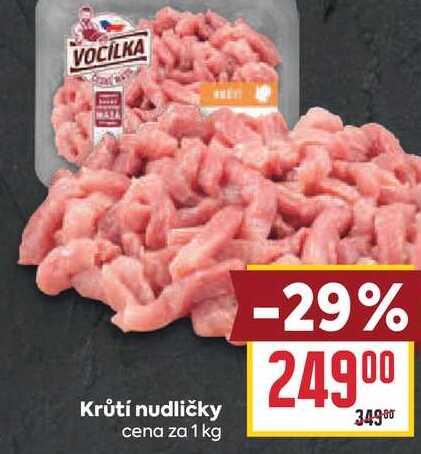 Krůtí nudličky cena za 1 kg 