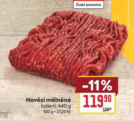 Hovězí mělněné balení, 440 g