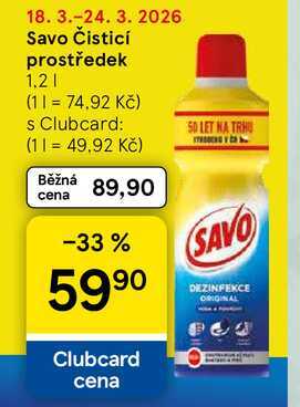 Savo Čisticí prostředek 1,2 l