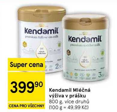 Kendamil Mléčná výživa v prášku, 800 g, více druhů