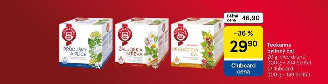 Teekanne bylinný čaj, 20 g. více druhů 