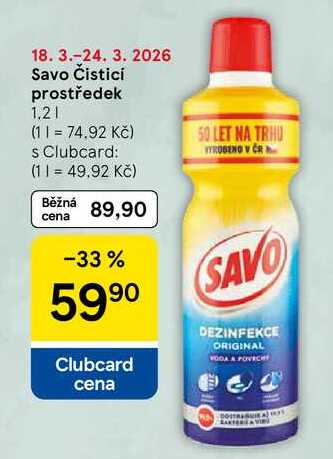 Savo Čisticí prostředek, 1,2 l 