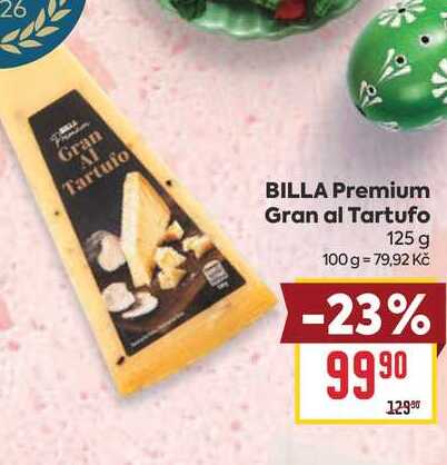 BILLA Premium Gran al Tartufo 125 g