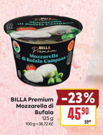 BILLA Premium Mozzarella di Bufala 125g