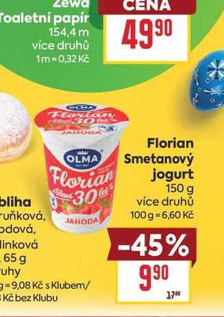 Florian Smetanový jogurt 150 g 