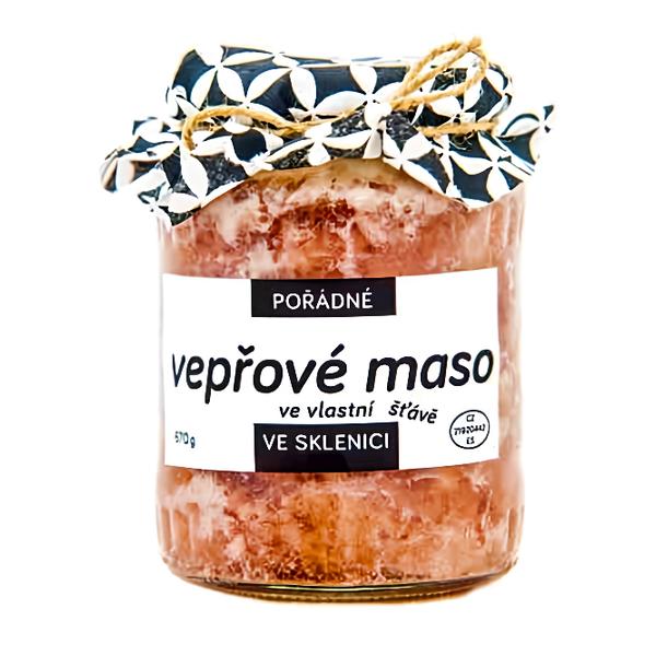 Pořádně ve sklenici Vepřové maso ve vlastní štávě