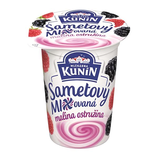Mlékárna Kunín Sametový jogurt malina ostružina