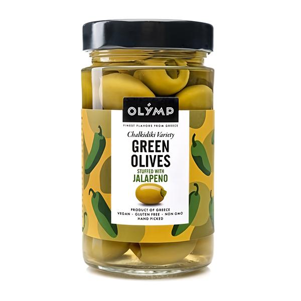 Olymp Zelené olivy s jalapeno