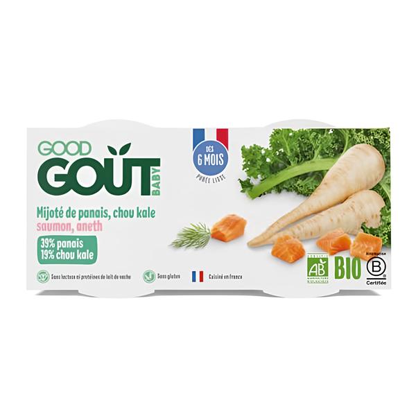 Good Gout BIO Losos s kapustou a pastinákem (2x190 g)