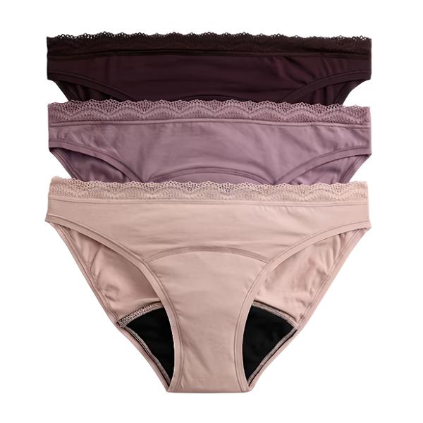 Marks & Spencer Vysoce savé menstruační bikinové kalhotky, hnědá barva, velikost 10