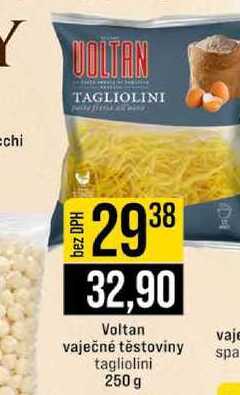 Voltan vaječné těstoviny tagliolini 250 g