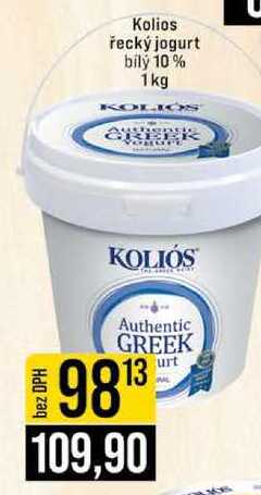 Kolios řecký jogurt bilý 10% 1kg