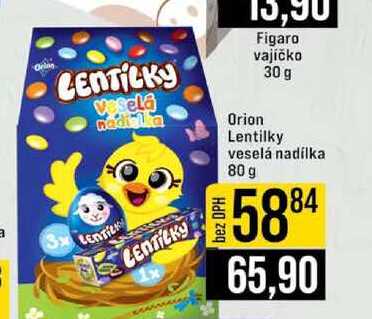 Orion Lentilky veselá nadílka 80 g 