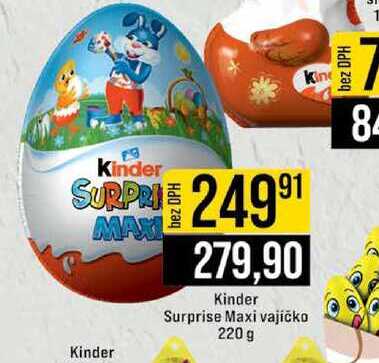 Kinder Surprise Maxi vajíčko 220 g