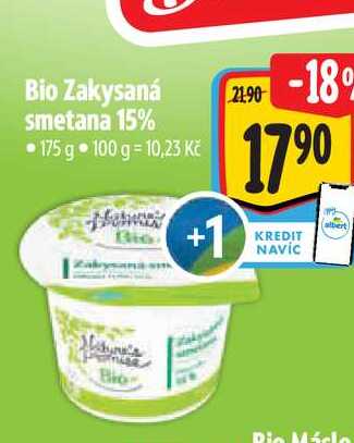 Bio Zakysaná smetana 15%  175  