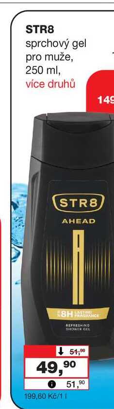 STR8 sprchový gel pro muže, 250 ml