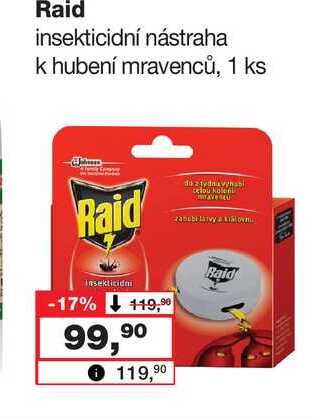 Raid insekticidní nástraha k hubení mravenců, 1 ks
