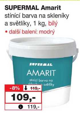 SUPERMAL Amarit stínící barva na skleníky a světlíky, 1 kg
