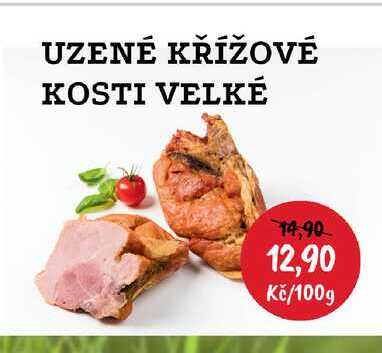 UZENÉ KŘÍŽOVÉ KOSTI VELKÉ 100g