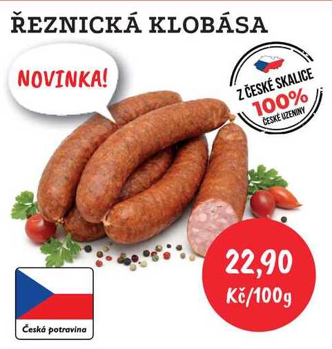 ŘEZNICKÁ KLOBÁSA 100g