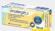 Analergin, 10 mg, 30 potahovaných tablet