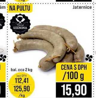 Jaternice bal cca 2 kg 100g