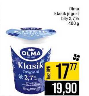 Olma klasik jogurt bily 2,7% 400 g 
