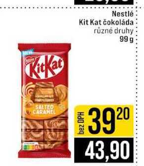 Nestlé Kit Kat čokoláda různé druhy 99 g 