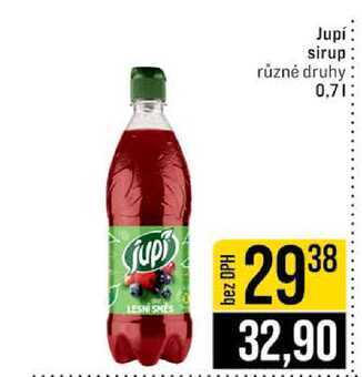 Jupí sirup různé druhy 0,7l