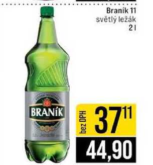 Branik 11 světlý ležák 2l