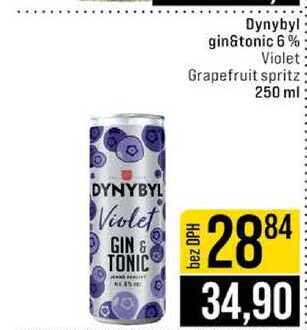 Dynybyl gin&tonic 6% Violet Grapefruit spritz 250 ml 
