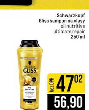 Schwarzkopf Gliss šampon na vlasy oil nutritive ultimate repair 250 ml 