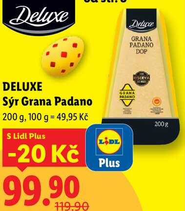 DELUXE Sýr Grana Padano, 200 g