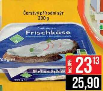 Čerstvý přírodní sýr 300 g