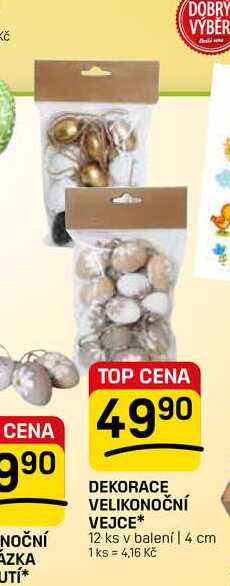 DEKORACE VELIKONOČNÍ VEJCE 12 ks v balení