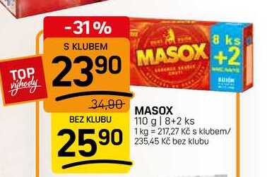 MASOX 110 g | 8+2 ks
