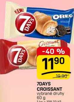 7DAYS CROISSANT vybrané druhy 60 g