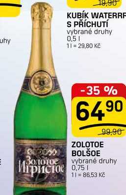 ZOLOTOE BOLŠOE 0,75l