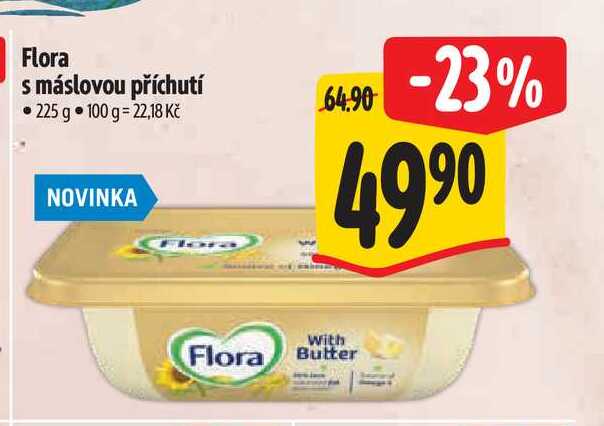 Flora s máslovou příchutí 225 g