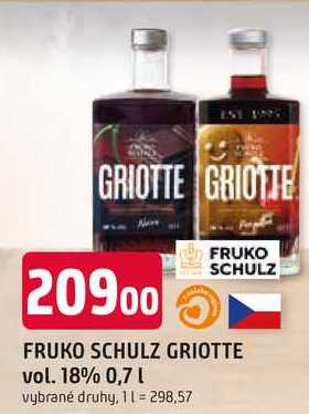 FRUKO SCHULZ GRIOTTE vol. 18% 0,7 l