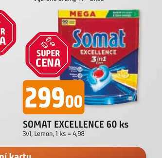 SOMAT EXCELLENCE 60 ks tablety do myčky