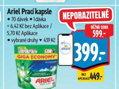 Ariel Prací kapsle  70 dávek  