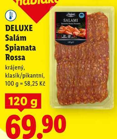 DELUXE Salám Spianata Rossa, 120 g
