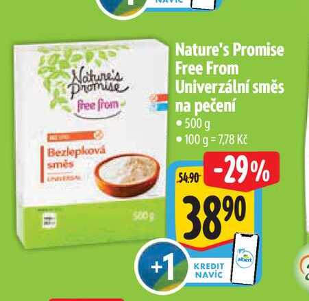   Nature's Promise Free From Univerzální směs na pečení 500 g  