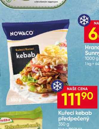 NOWACO Kuřecí kebab předpečený 350 g 