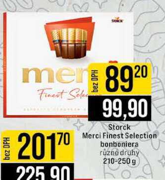 Storck Merci Finest Selection bonboniera ruzne druhy 210-250 g 