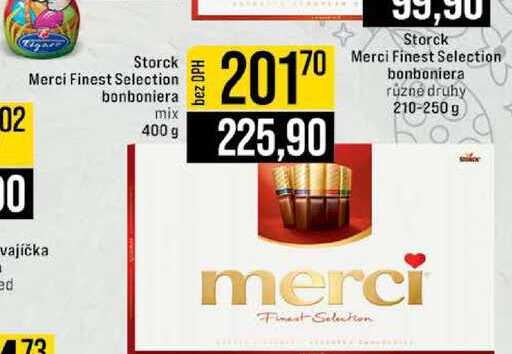 Storck Merci Finest Selection vajíčka ed bonboniera mix 400 g