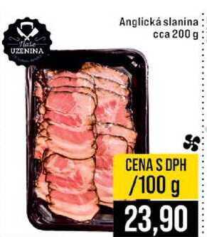 Anglická slanina cca 200 g 100g